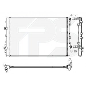 Радиатор охлаждения AS08146893 на SUZUKI JIMNY 2018-