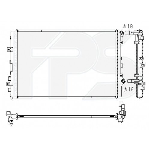 Радиатор охлаждения AS08146893 на SUZUKI JIMNY 2018-