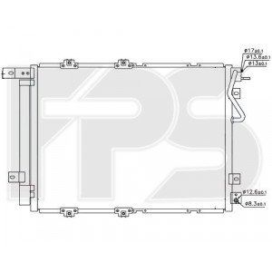 Кондесатор кондиционера AS08126923 на KIA SORENTO 2002-2006
