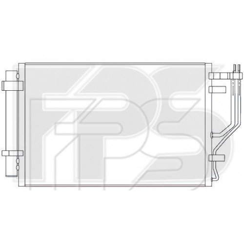 Кондесатор кондиціонера AS08126959 на KIA CERATO 2013-2016