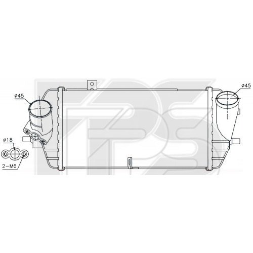 Радіатор наддуву AS08143876 на HYUNDAI ACCENT V 2017-2020