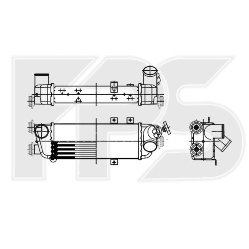 Радиатор наддува AS08144593 на KIA PRO CEED 2007-2009
