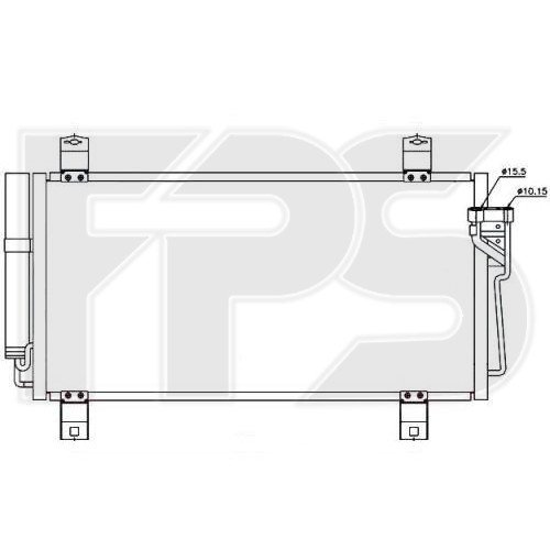 Кондесатор кондиціонера AS08127337 на MAZDA 6 (GH) 2008-2010