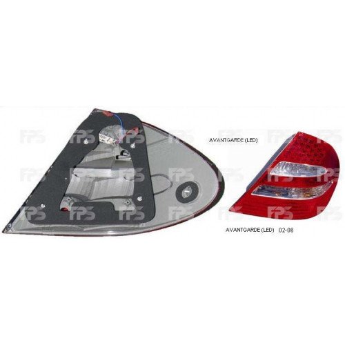 Фонарь задний AS08127410 на MERCEDES 211 (E-CLASS) 2002-2006