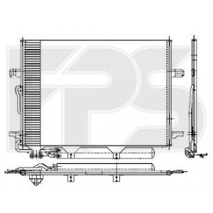 Кондесатор кондиционера AS08127569 на MERCEDES 219 (C219 CLS) 2004-2010