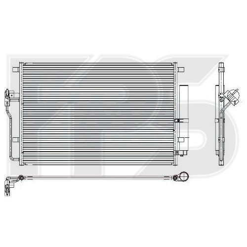 Кондесатор кондиціонера AS08106889 на VOLKSWAGEN CRAFTER 2006-2016