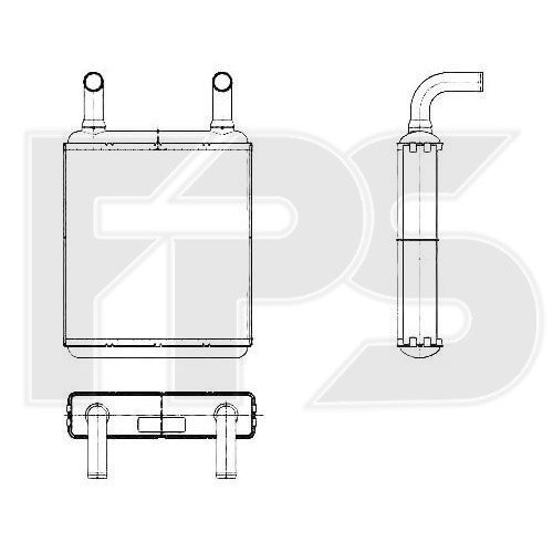 Радиатор печки AS08127590 на MERCEDES VITO / VIANO (W639) 2010-2014