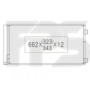 Кондесатор кондиционера AS08127629 на MINI COOPER COUNTRYMAN (R60) 2010-2016