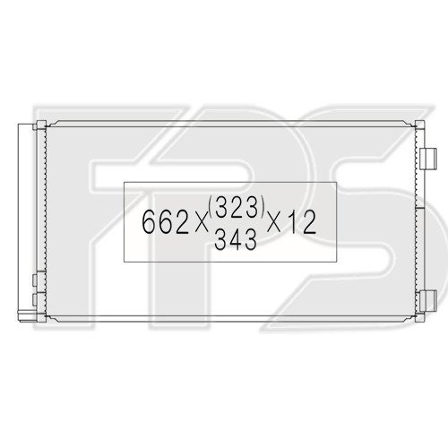 Кондесатор кондиционера AS08127629 на MINI COOPER COUNTRYMAN (R60) 2010-2016