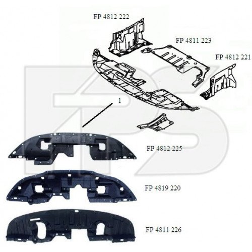 Ремчастина пластикова AS08127680 на PEUGEOT 4007 2007-2012