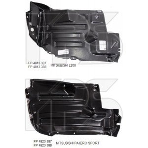 Підкрилок пластиковий AS08127722 на MITSUBISHI L200 2005-2015