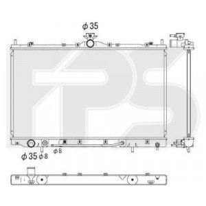 Радіатор охолодження AS08127800 на MITSUBISHI GRANDIS 2003-2011