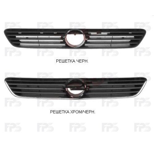 Решетка пластиковая AS08128164 на OPEL ASTRA G 1998-2009