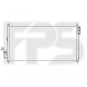 Кондесатор кондиционера AS08128339 на NISSAN MURANO (Z50) 2003-2008