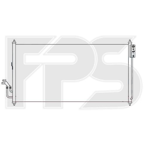 Кондесатор кондиционера AS08128339 на NISSAN MURANO (Z50) 2003-2008