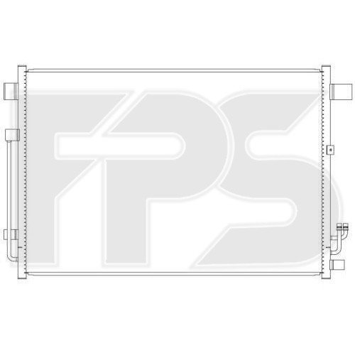 Кондесатор кондиционера AS08128342 на NISSAN MURANO (Z51) 2008-2014
