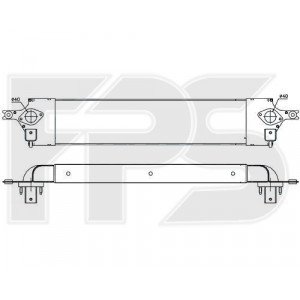 Радіатор наддуву AS08146163 на NISSAN X-TRAIL (T31) 2010-2014