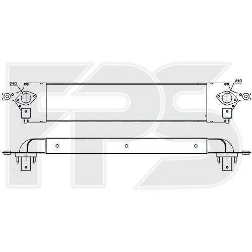 Радіатор наддуву AS08146163 на NISSAN X-TRAIL (T31) 2010-2014