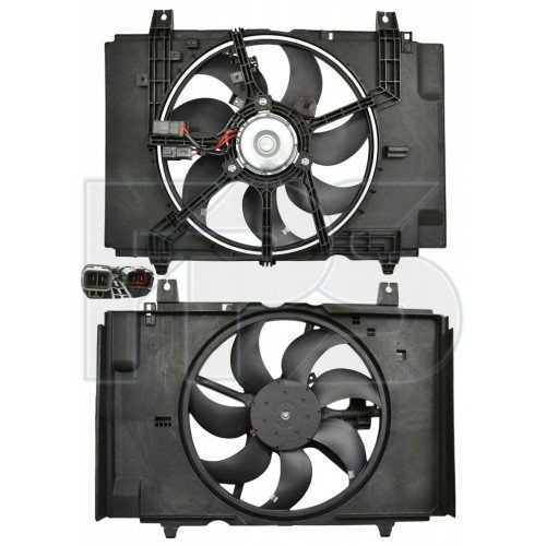 Вентилятор радіатора (у зборі) AS08128368 на NISSAN JUKE 2015-2019