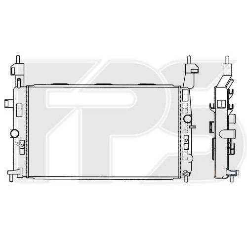 Радиатор охлаждения AS08128589 на OPEL MERIVA 2003-2010