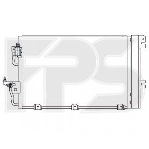 Кондесатор кондиционера AS08094404 на OPEL ASTRA H 2003-2014