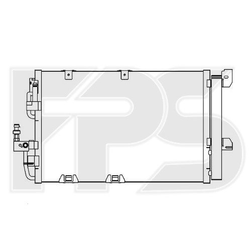 Кондесатор кондиционера AS08086059 на OPEL ASTRA G 1998-2009