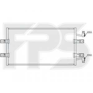 Кондесатор кондиционера AS08103018 на OPEL VIVARO 2007-2014