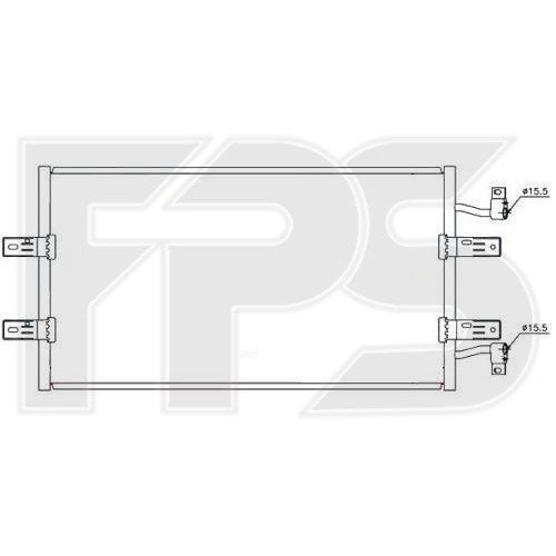Кондесатор кондиціонера AS08103018 на OPEL VIVARO 2007-2014