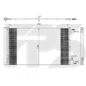 Кондесатор кондиционера AS08128638 на CHEVROLET MALIBU 2012-2015