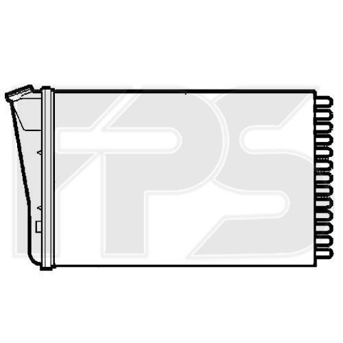 Радиатор печки AS08091562 на OPEL OMEGA B 1994-1999
