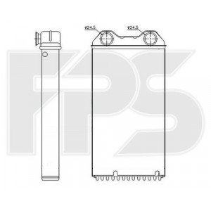Радіатор печі AS08128664 на NISSAN PRIMASTAR 2002-2007