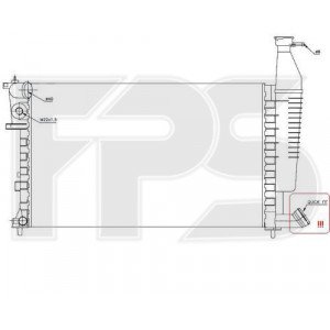 Радиатор охлаждения AS08128785 на CITROEN BERLINGO 1997-2002