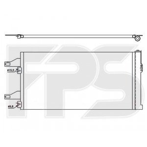 Кондесатор кондиціонера AS08128810 на CITROEN JUMPER 2006-2014