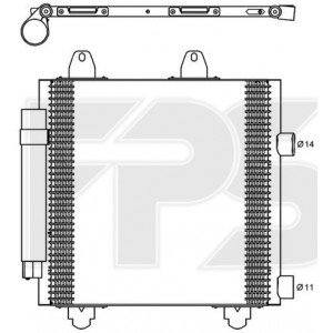 Кондесатор кондиционера AS08128814 на TOYOTA AYGO 2005-2014
