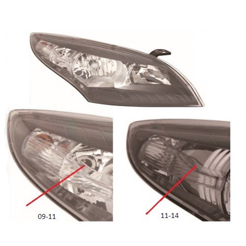 Передня фара AS08129000 на RENAULT MEGANE (III) 2009-2016