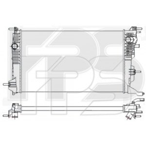 Радіатор охолодження AS08129118 на RENAULT MEGANE (III) 2009-2016