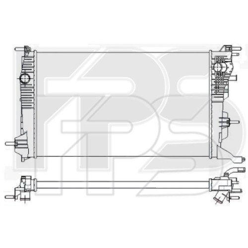Радіатор охолодження AS08129118 на RENAULT MEGANE (III) 2009-2016