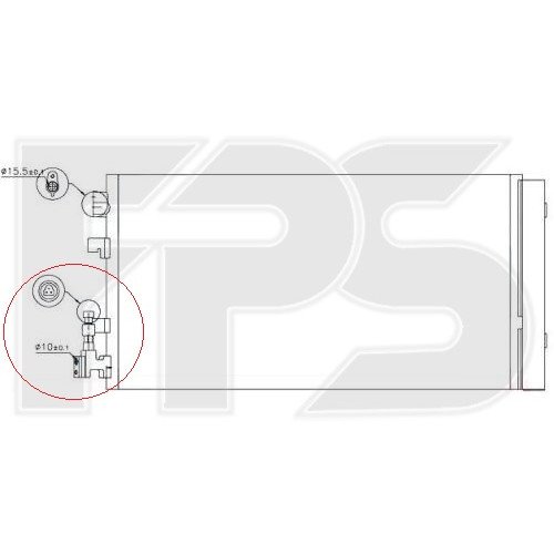 Кондесатор кондиционера AS08129146 на RENAULT SCENIC / GRAND SCENIC 2009-2012