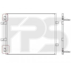 Кондесатор кондиціонера AS08100039 на NISSAN PRIMASTAR 2007-2014