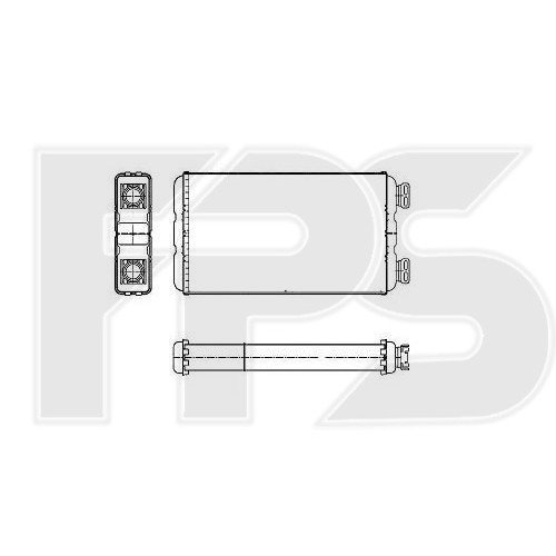 Радиатор печки AS08129170 на RENAULT MASTER 2003-2009