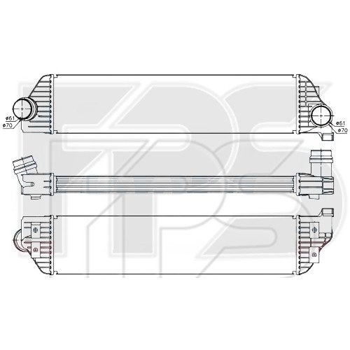 Радиатор наддува AS08145940 на OPEL MOVANO 2019-