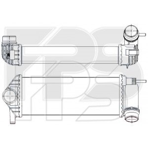 Радіатор наддуву AS08129174 на RENAULT KANGOO 2013-2021