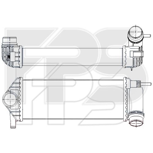 Радіатор наддуву AS08129174 на RENAULT KANGOO 2013-2021
