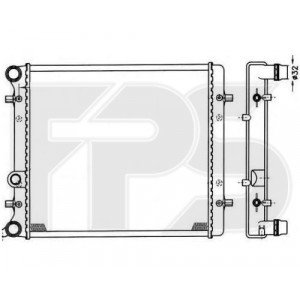 Радиатор охлаждения AS08086696 на VOLKSWAGEN GOLF V 2004-2009