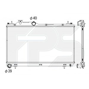 Радіатор охолодження AS08146800 на SUBARU LEGACY 2019-