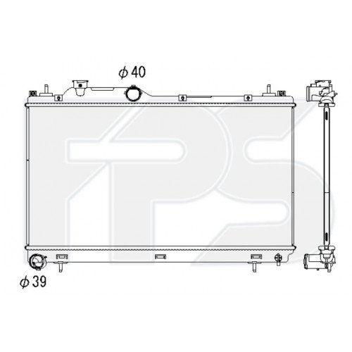 Радіатор охолодження AS08146800 на SUBARU LEGACY 2019-