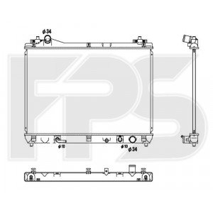 Радіатор охолодження AS08129825 на SUZUKI GRAND VITARA 2012-2014