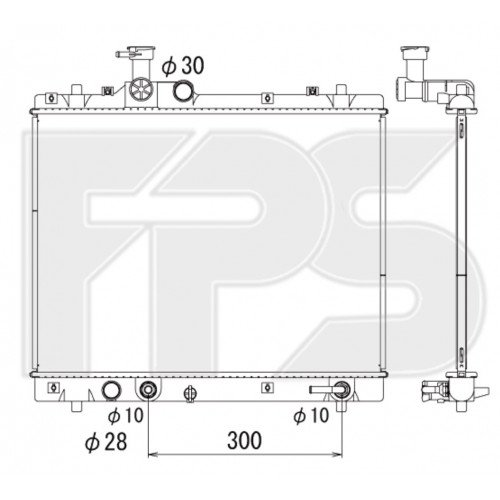 Радиатор охлаждения AS08129828 на SUZUKI SWIFT 2010-2016