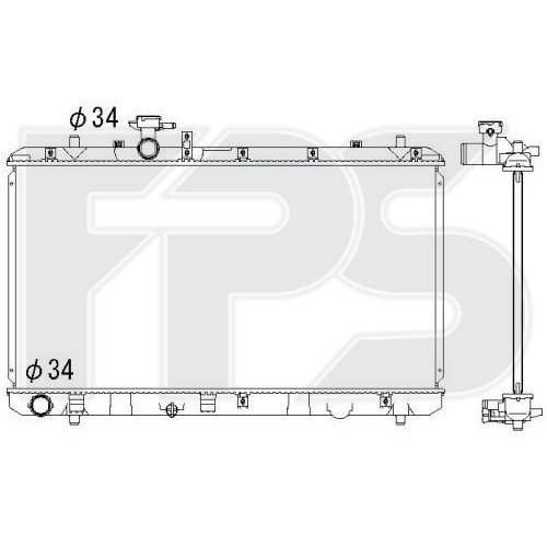 Радіатор охолодження AS08129831 на SUZUKI SX 4 HB/SDN 2006-2014