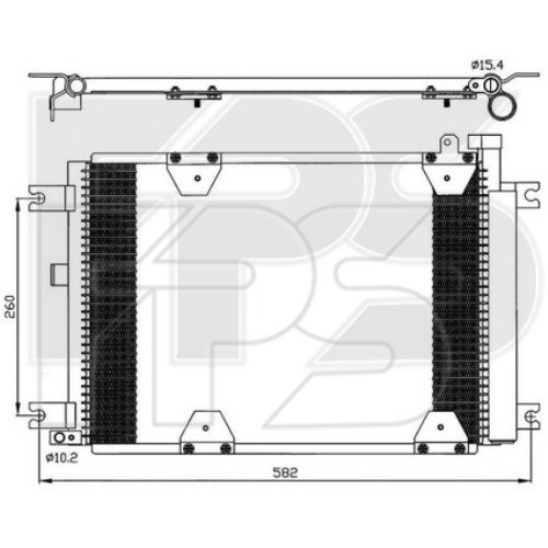 Кондесатор кондиционера AS08129834 на SUZUKI GRAND VITARA 1998-2005